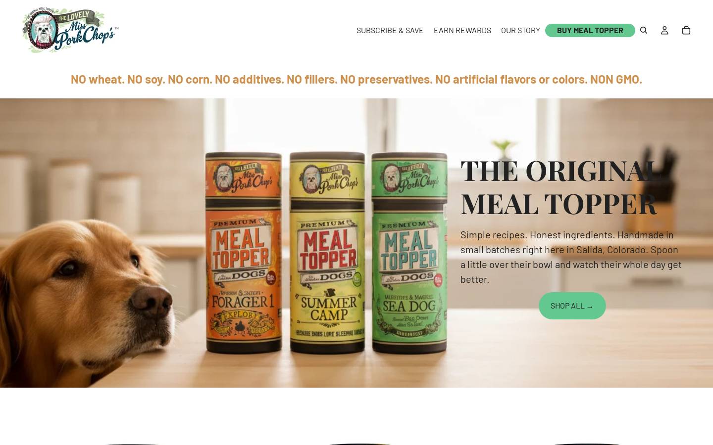 missporkchop.com homepage screenshot