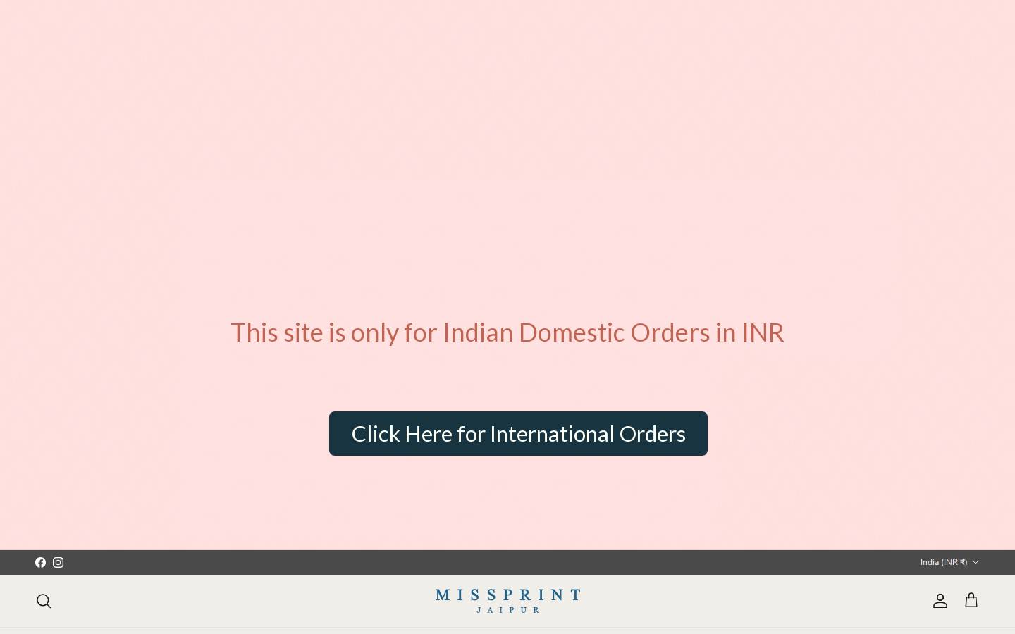 missprint.in homepage screenshot