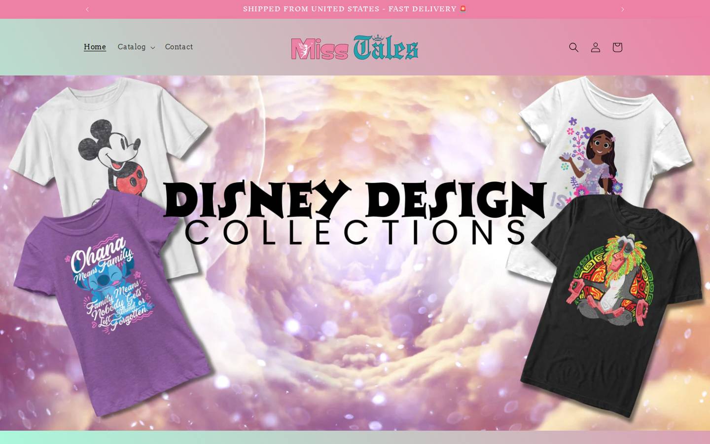 Misstales homepage screenshot