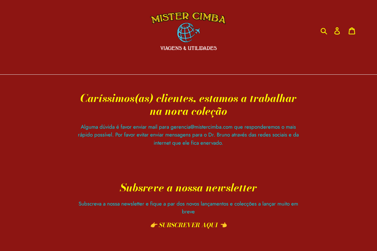 mistercimba.com homepage screenshot