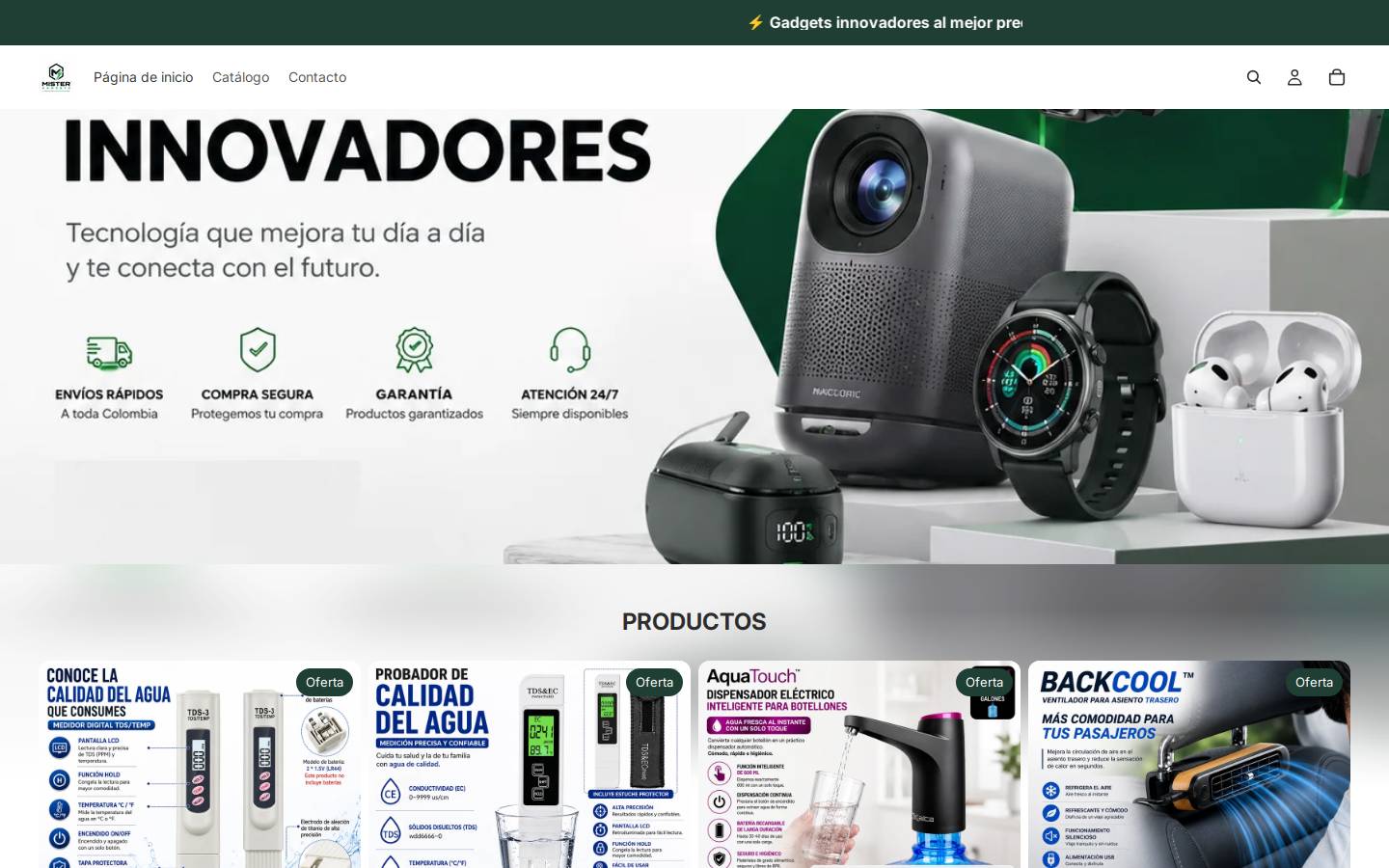 mistergadgets.co homepage screenshot