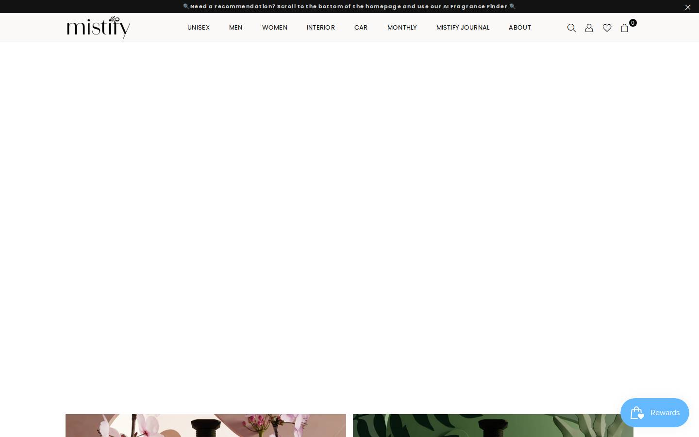 mistifyparfums.com homepage screenshot