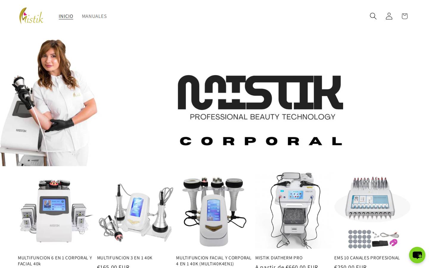 mistik.es homepage screenshot