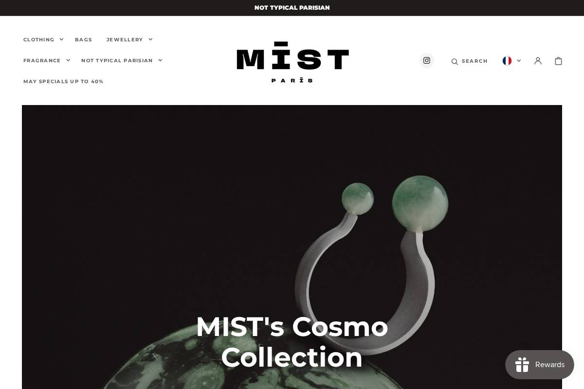 mistparis.com homepage screenshot