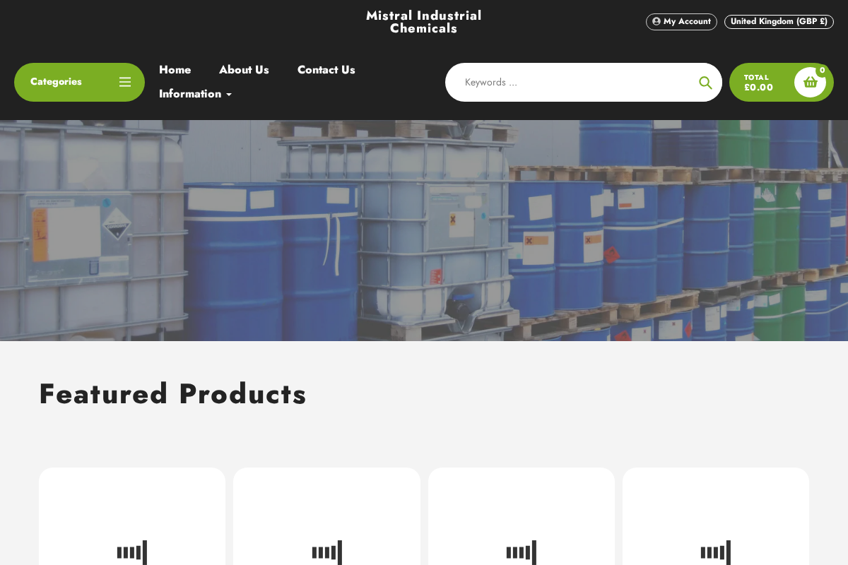 Mistralni homepage screenshot