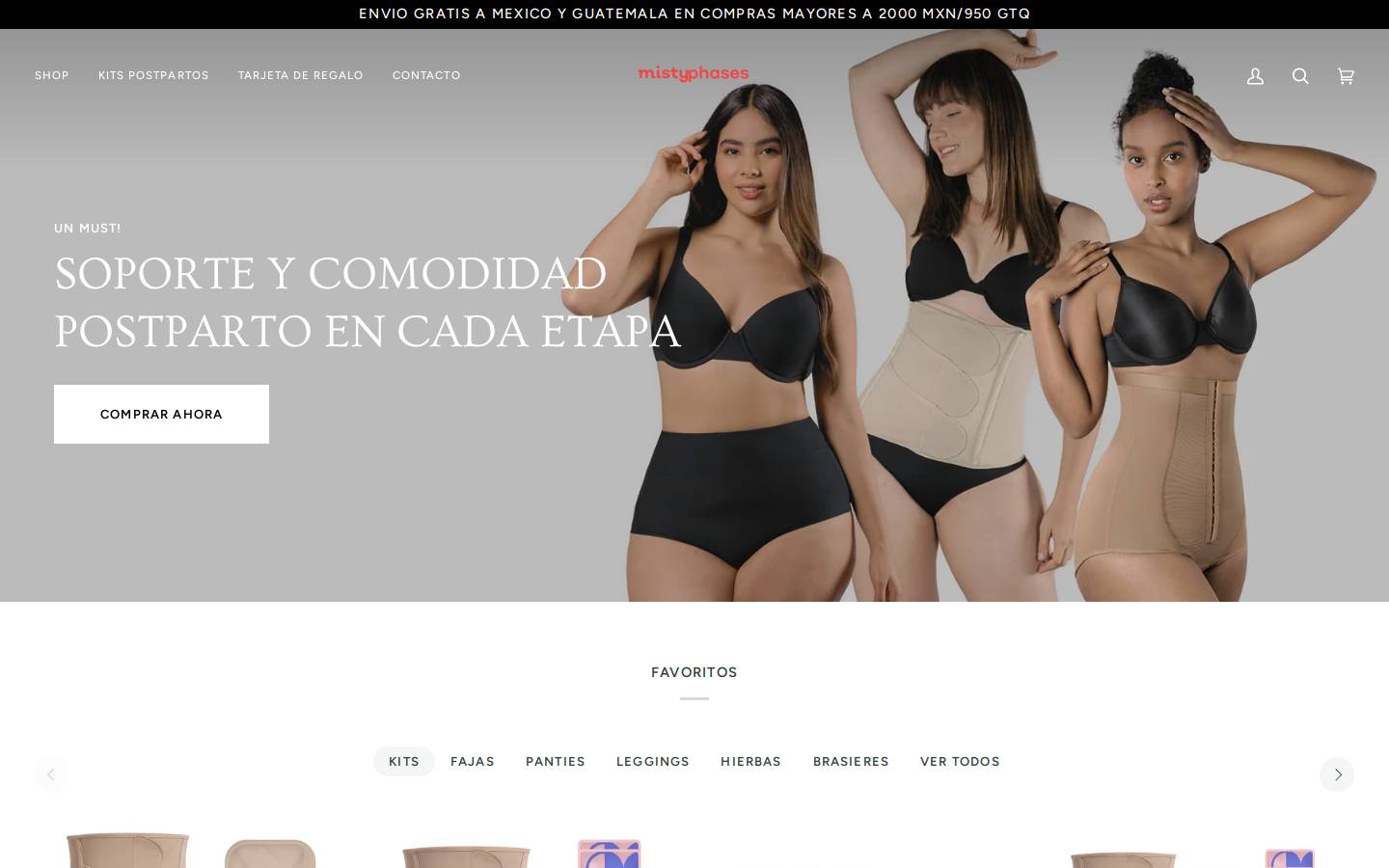 mistyphases.mx homepage screenshot