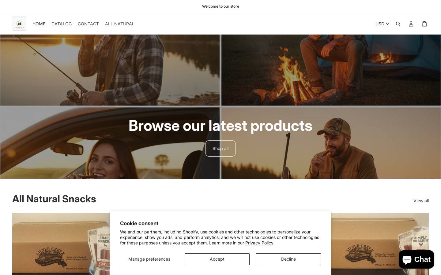 mistyvalleyfoods.com homepage screenshot