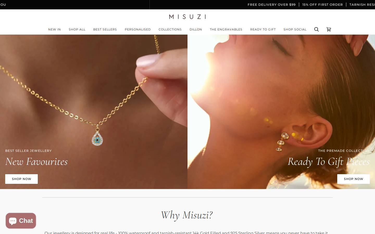 misuzi.com.au homepage screenshot