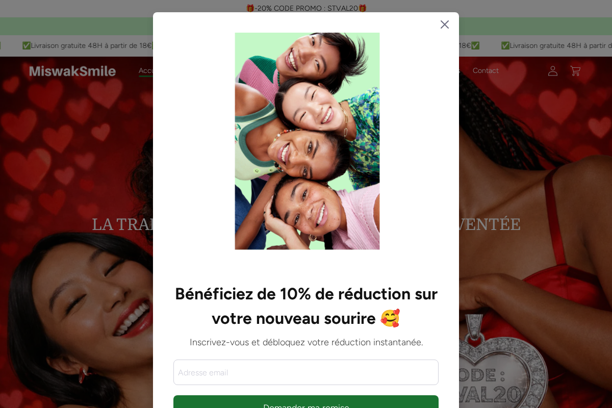 Miswaksmile homepage screenshot