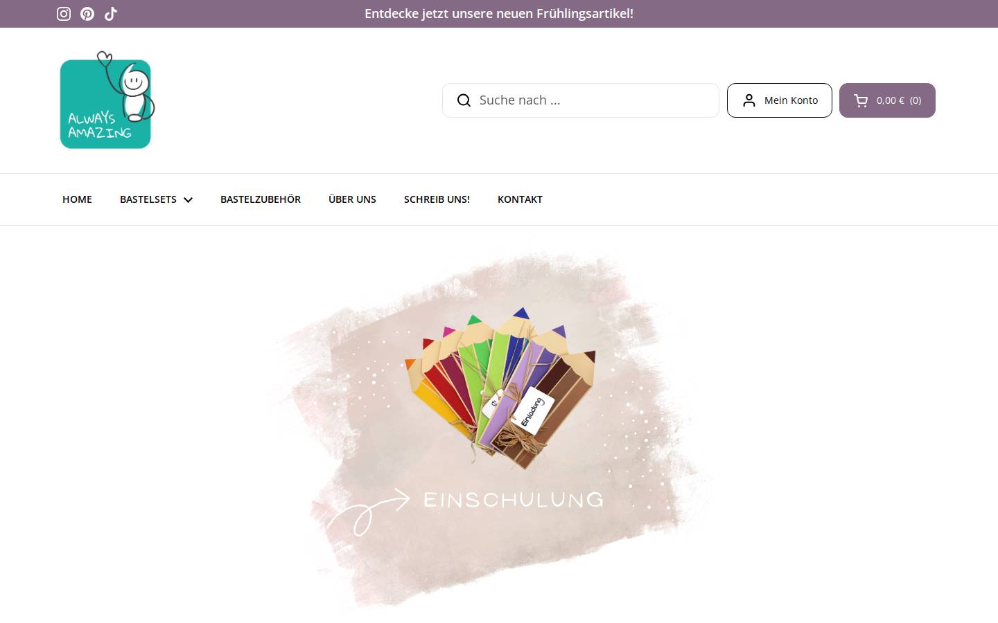 mit-spass-basteln.de homepage screenshot