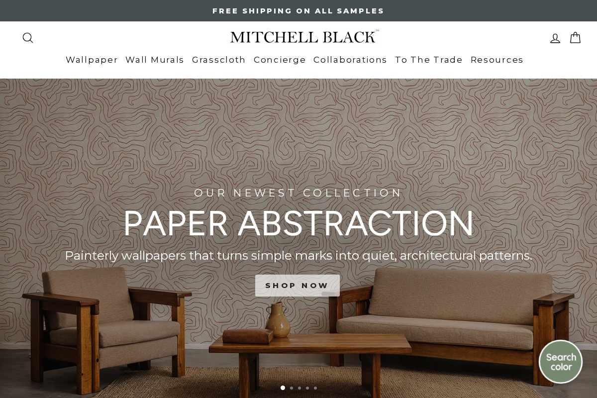 MITCHELL BLACK homepage screenshot