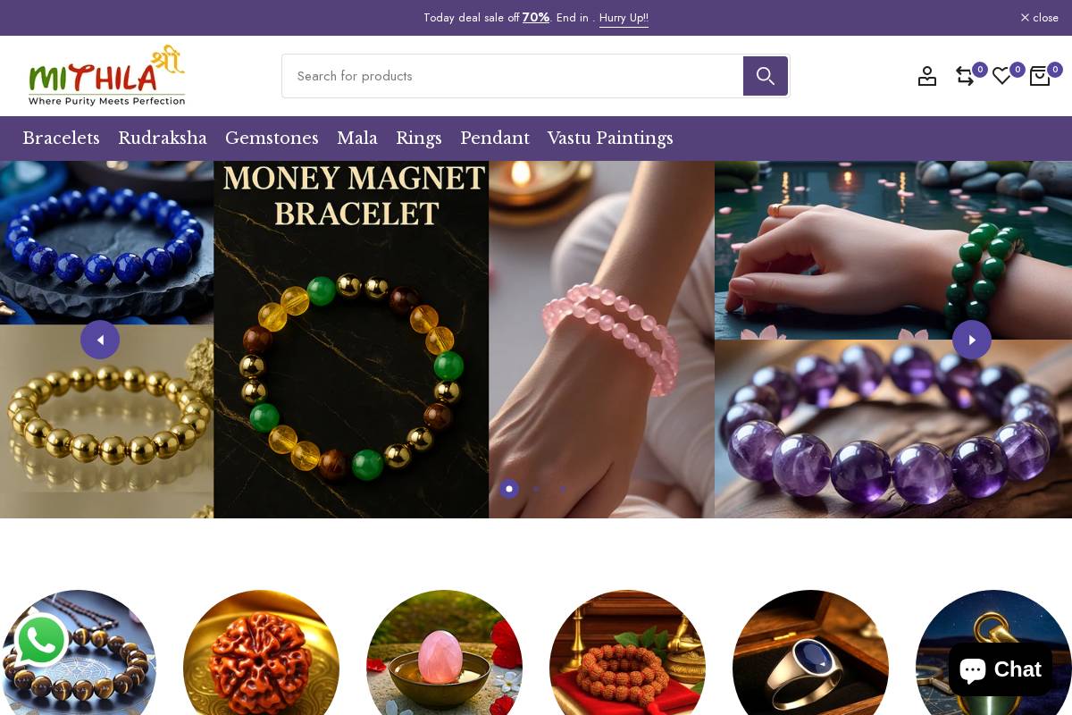 MithilaShri homepage screenshot