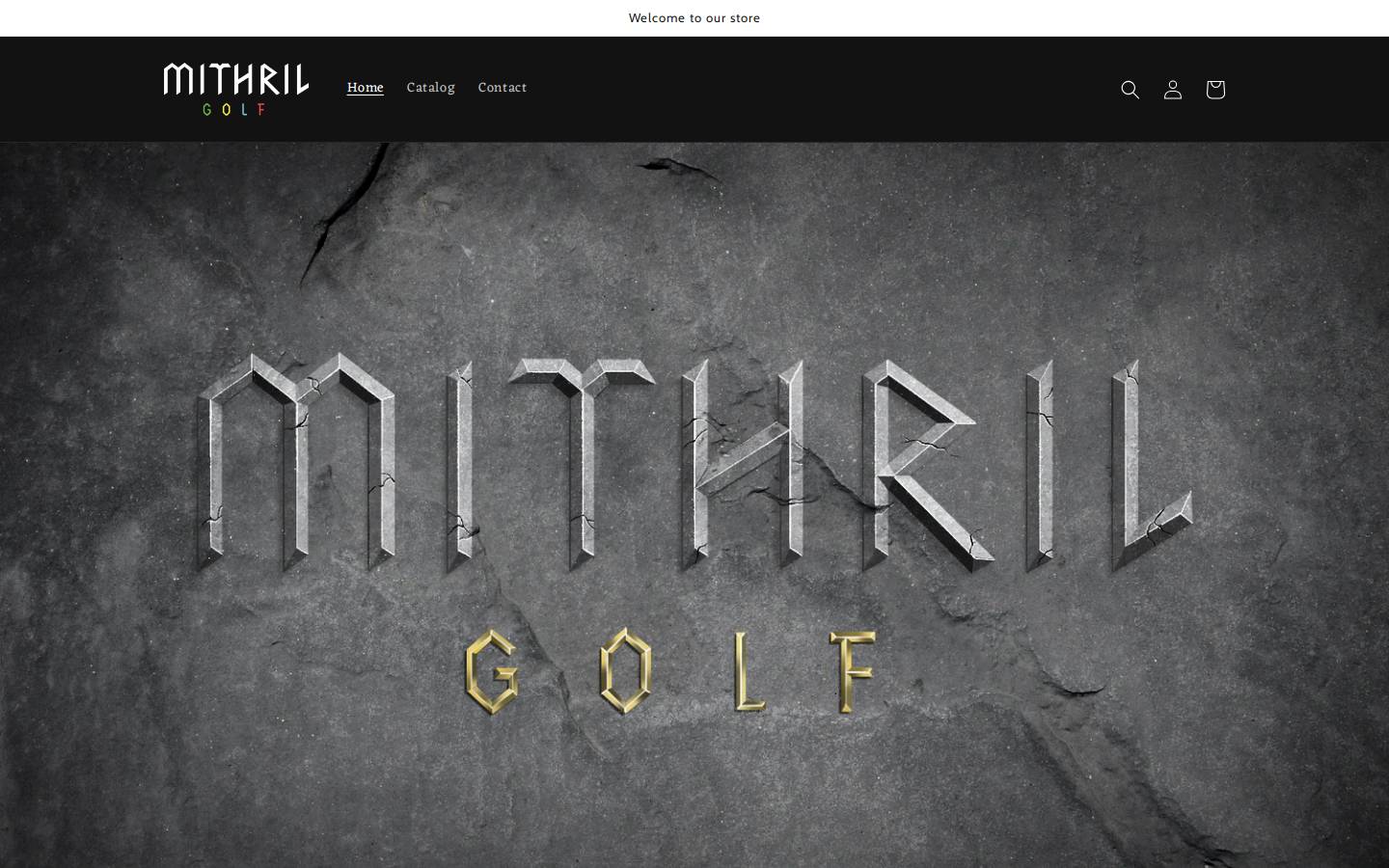 mithrilgolf.com homepage screenshot