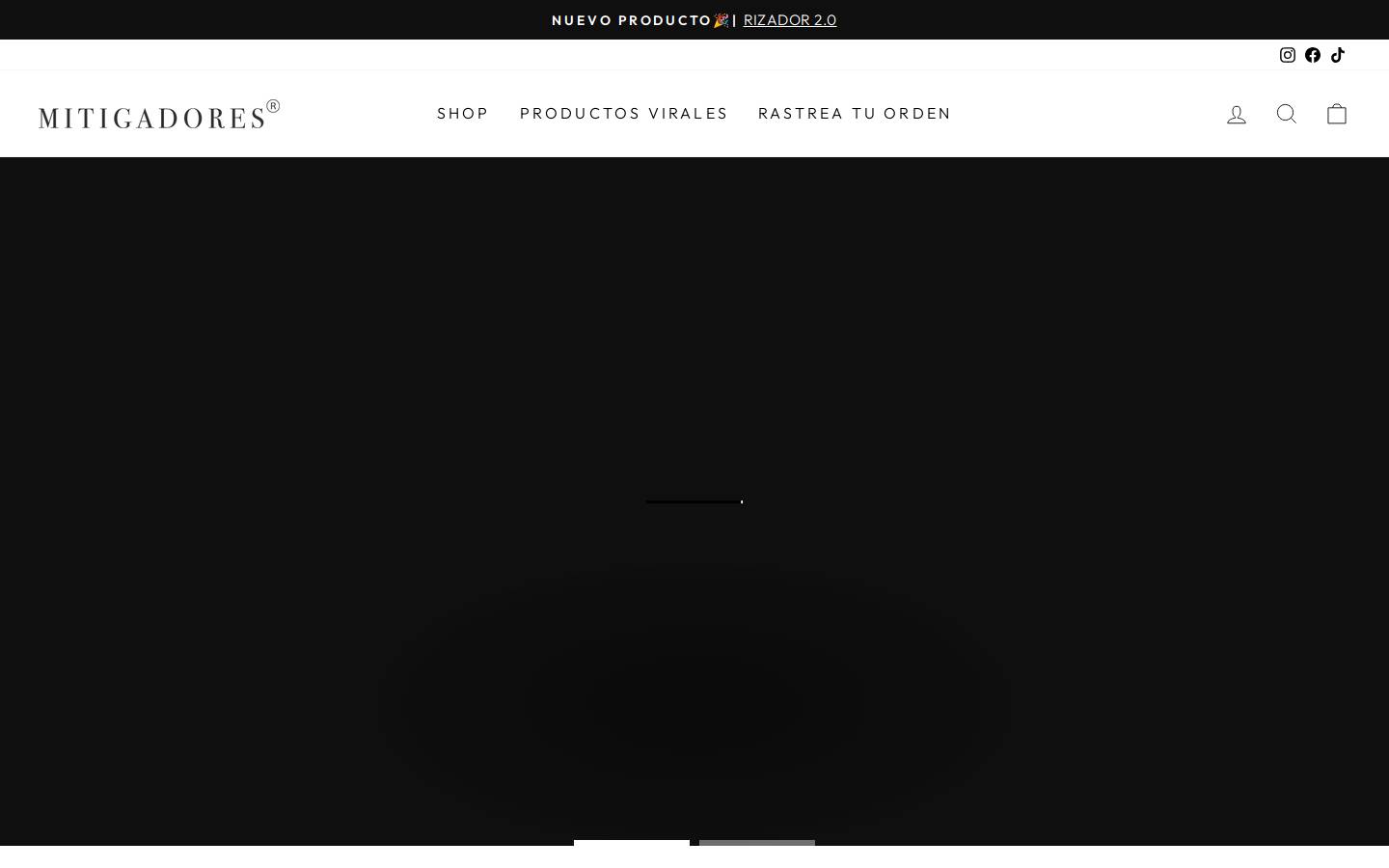 mitigadores.com homepage screenshot