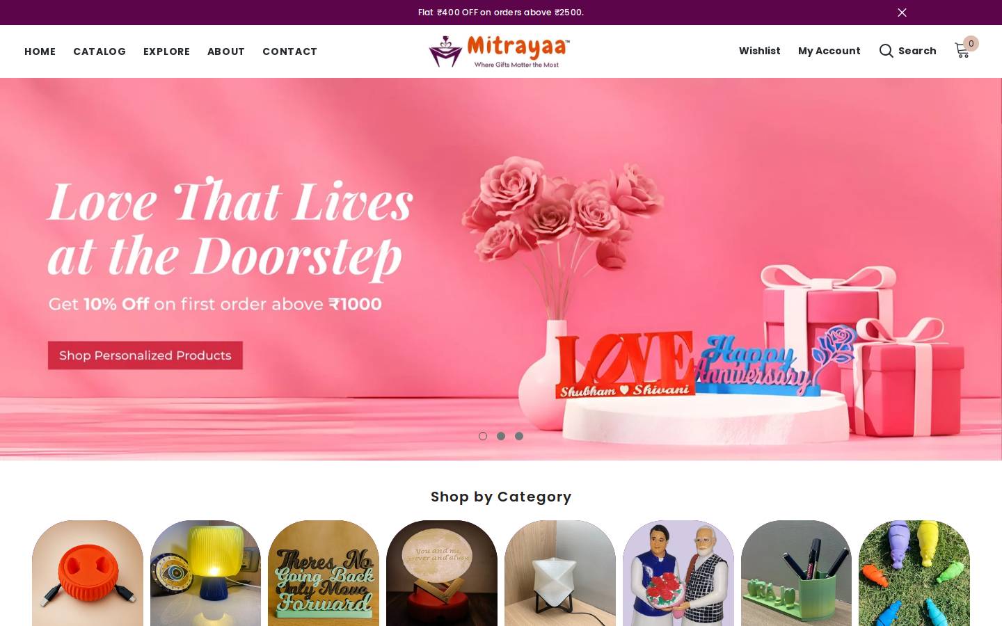 mitrayaa.com homepage screenshot
