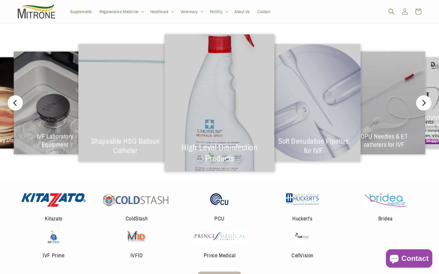 Mitrone Healthcare Ltd. homepage screenshot