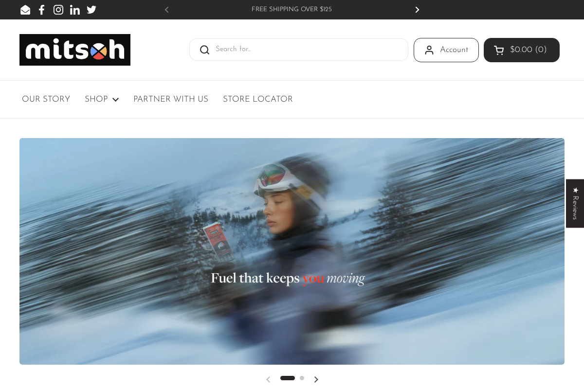 Mitsoh homepage screenshot