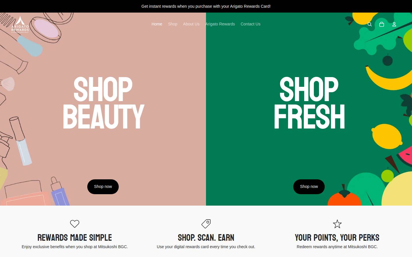 mitsukoshifederal.com homepage screenshot
