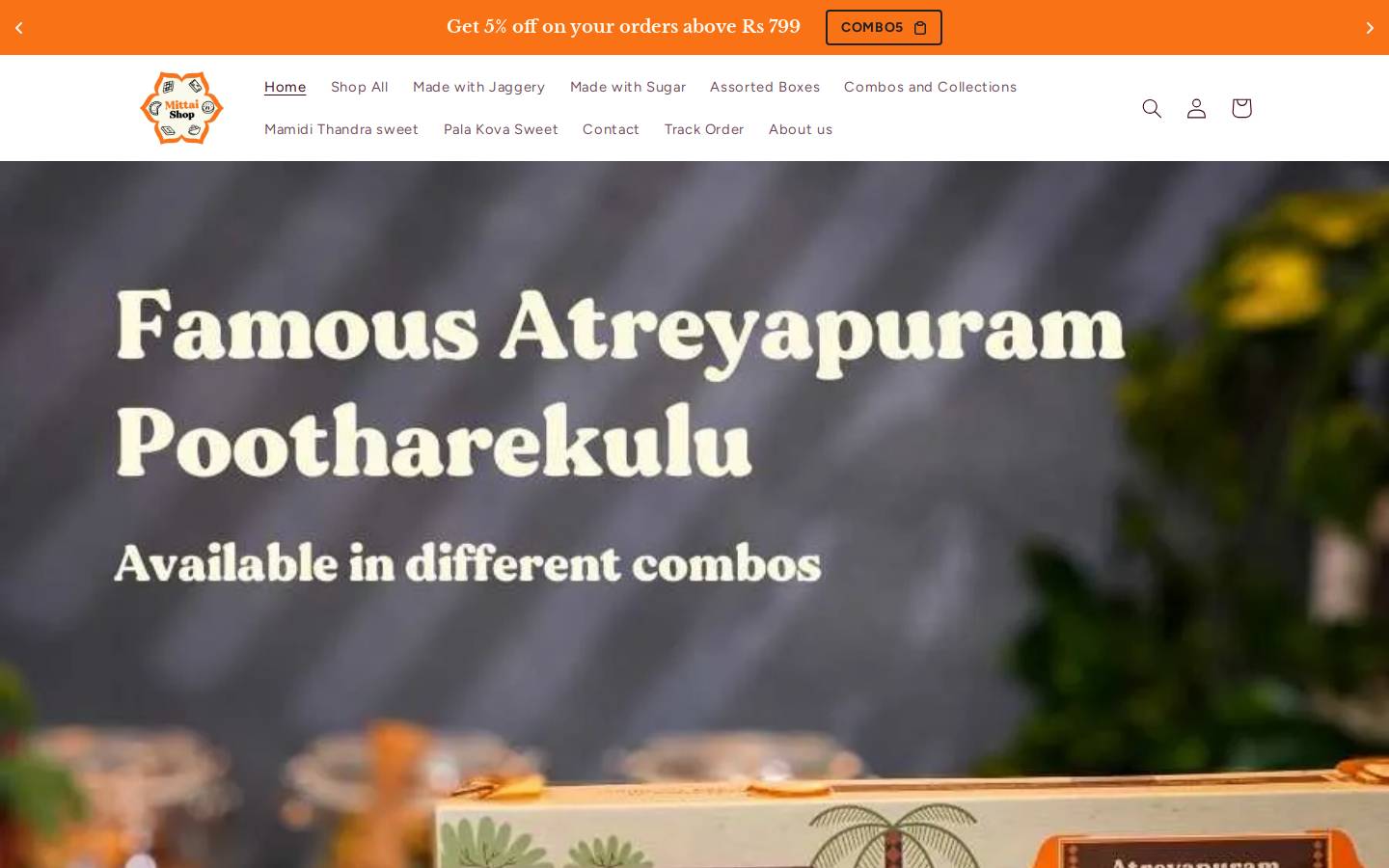 mittai.shop homepage screenshot
