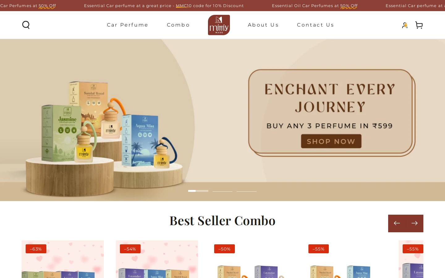 mittiymade.com homepage screenshot
