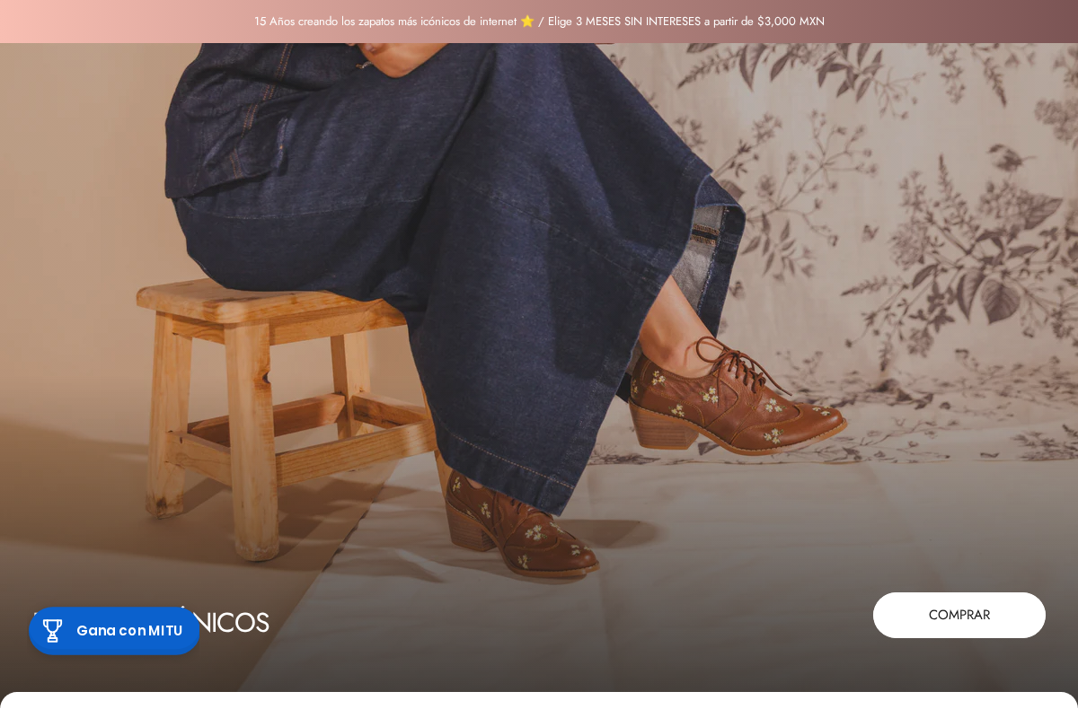 MITU Calzado homepage screenshot