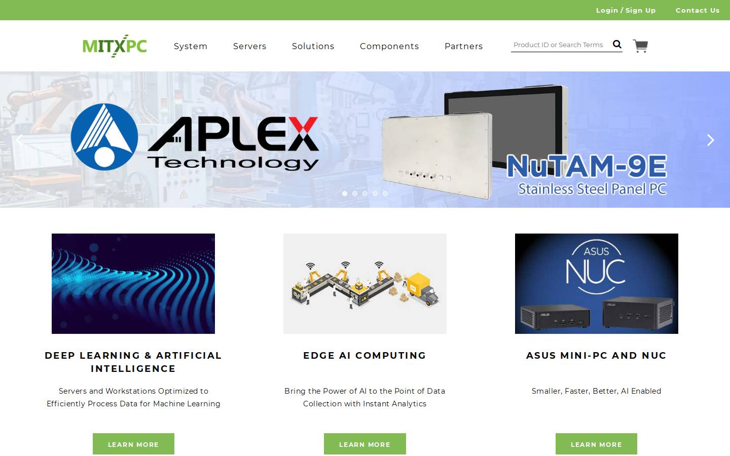 mitxpc.com homepage screenshot