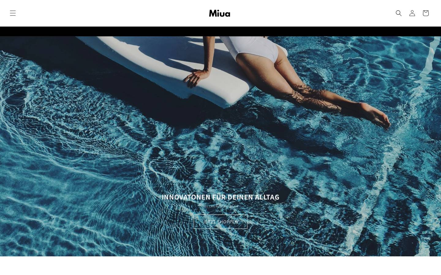 miua.de homepage screenshot