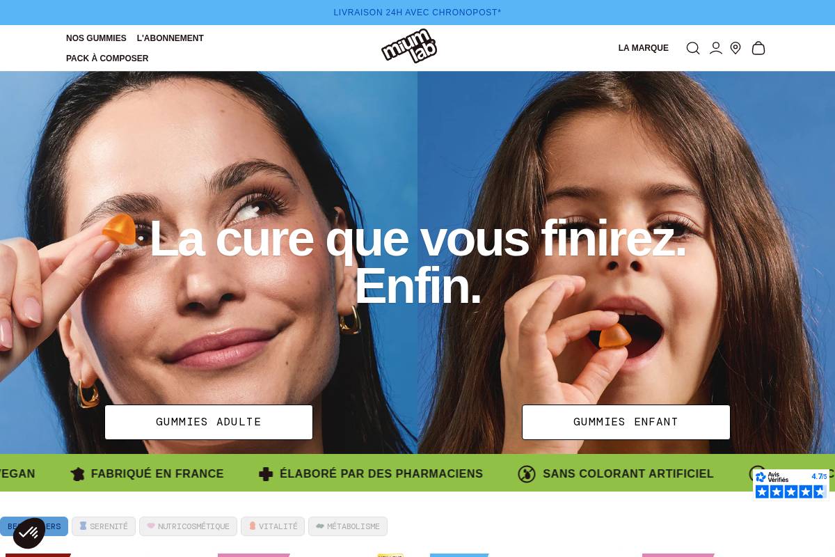 Mium Lab homepage screenshot