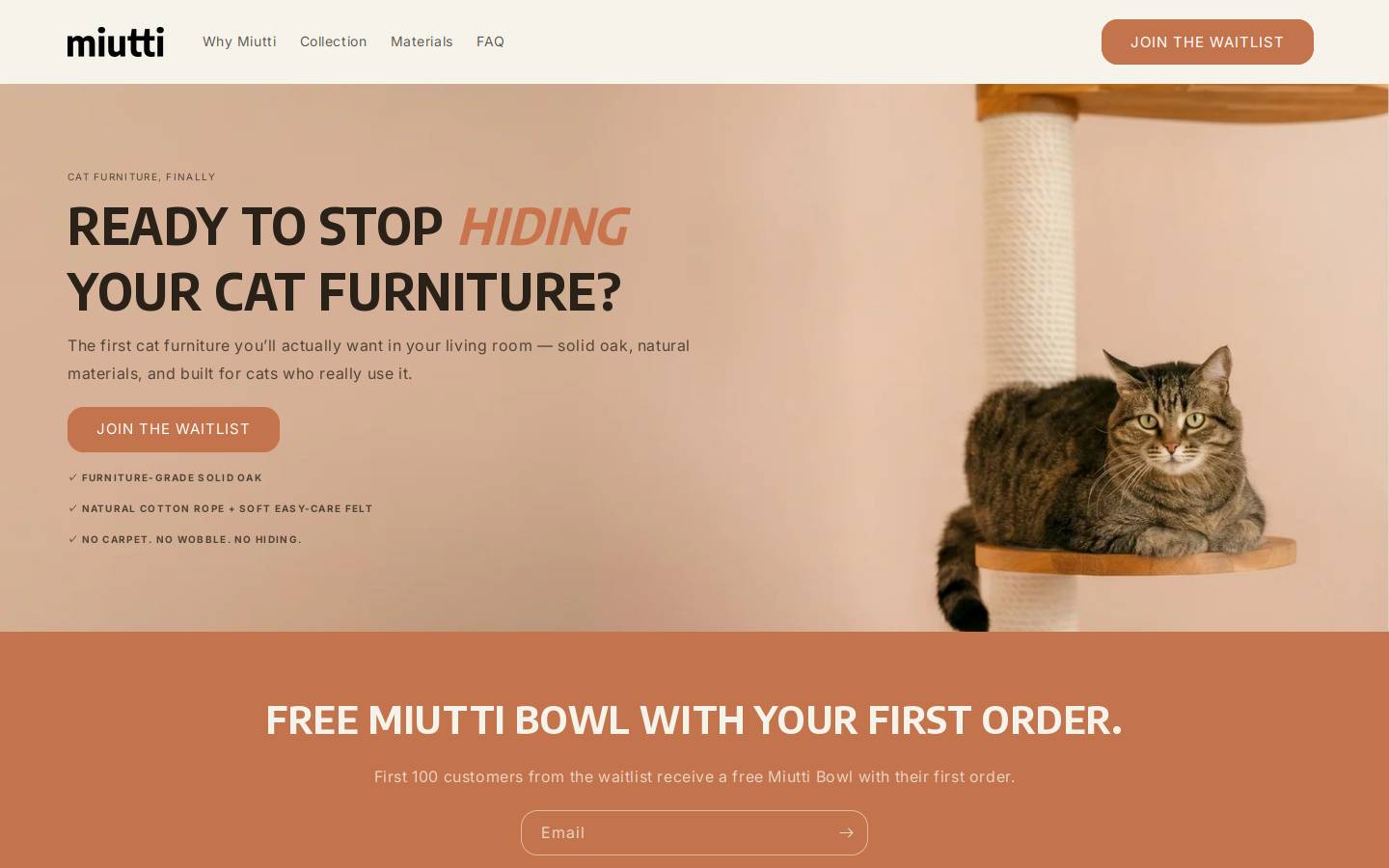 miutti.com homepage screenshot