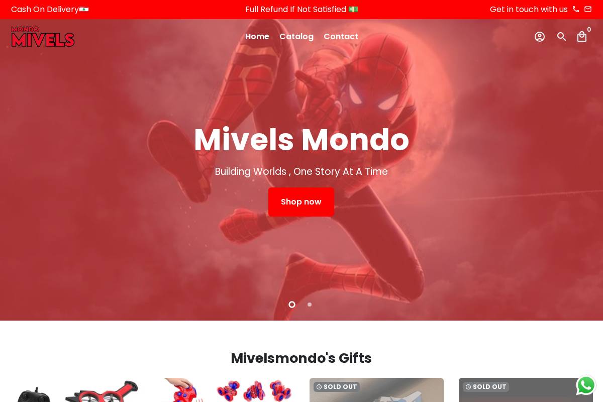 mivelsmondo.com homepage screenshot