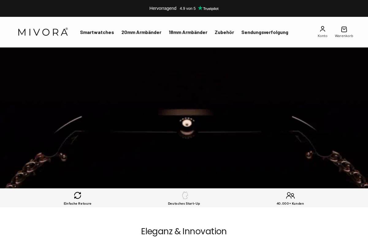 MIVORA® GmbH homepage screenshot