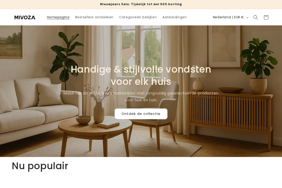 Mivoza homepage screenshot