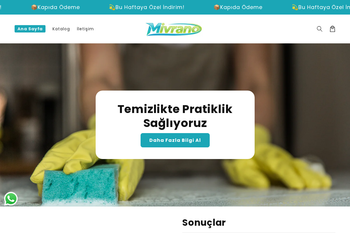 Mivrano homepage screenshot