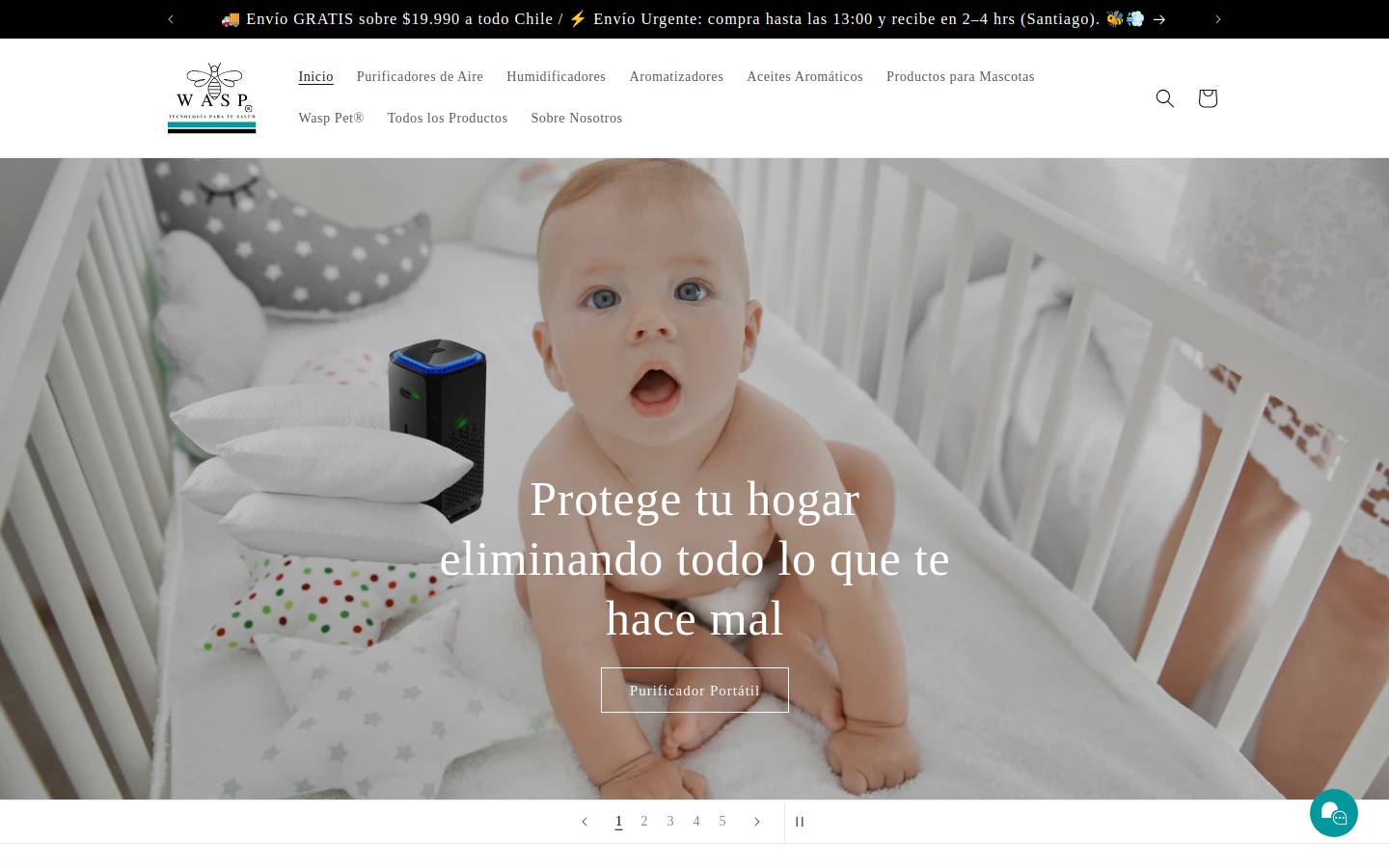 miwasp.cl homepage screenshot