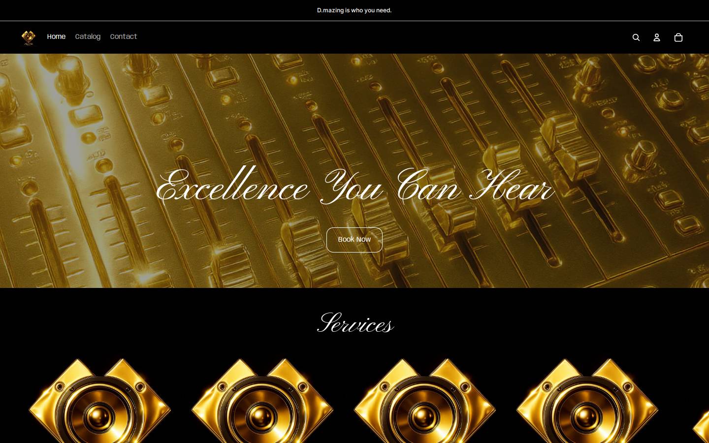 mixedbydmazing.com homepage screenshot