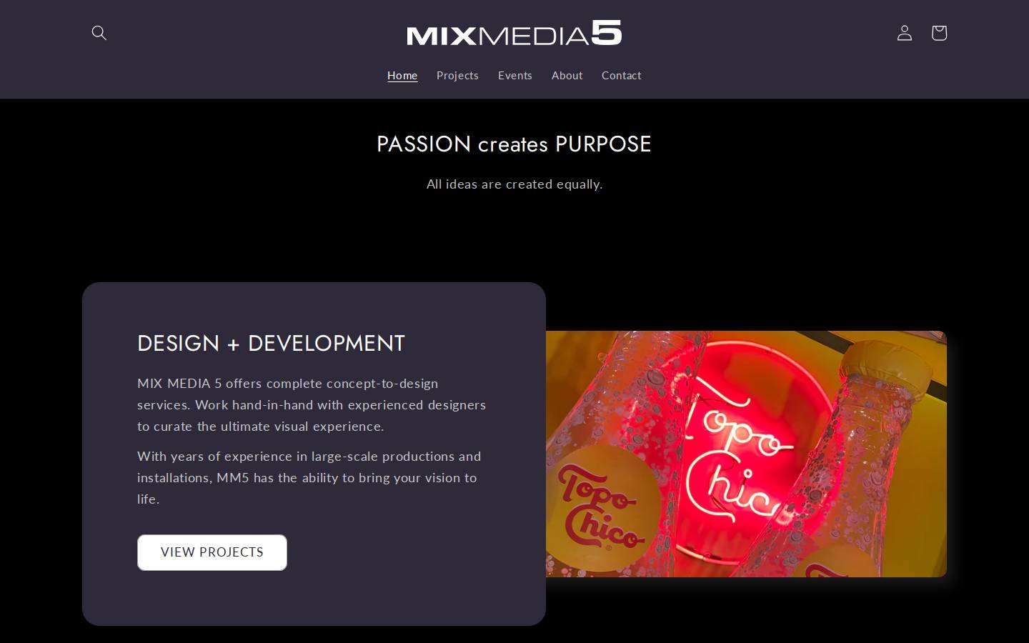 mixmedia5.com homepage screenshot