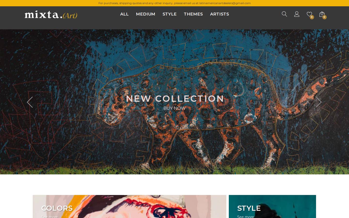 mixta.art homepage screenshot