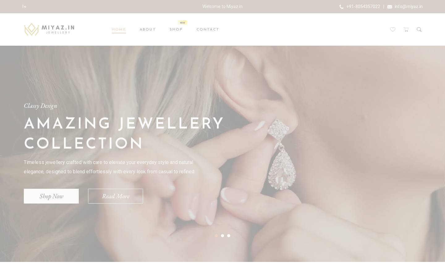 miyaz.in homepage screenshot