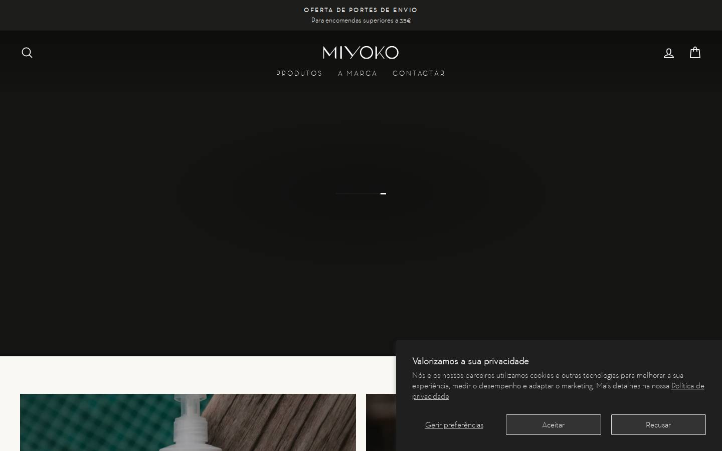 miyoko.pt homepage screenshot