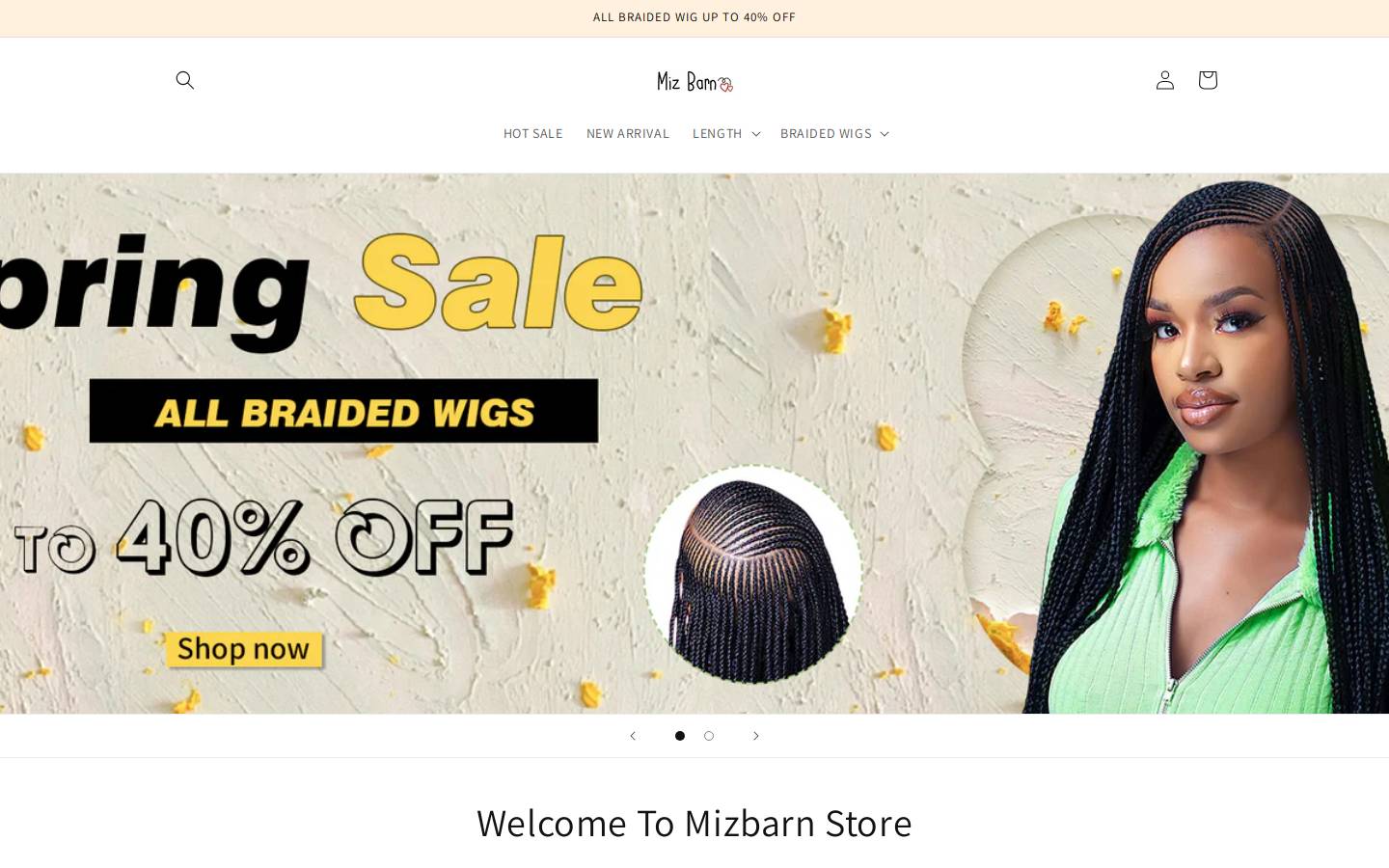 Mizbarn homepage screenshot