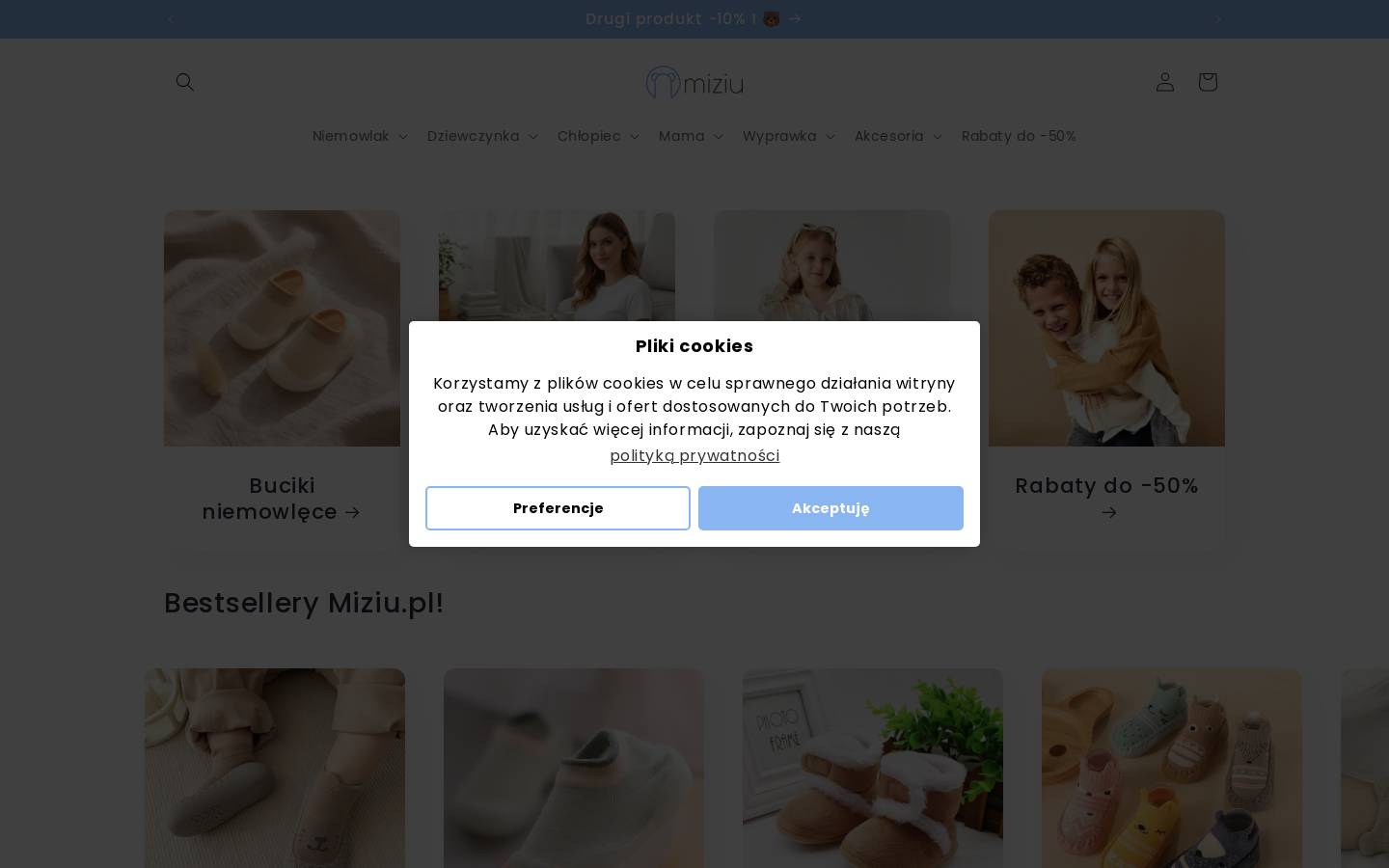 miziu.pl homepage screenshot