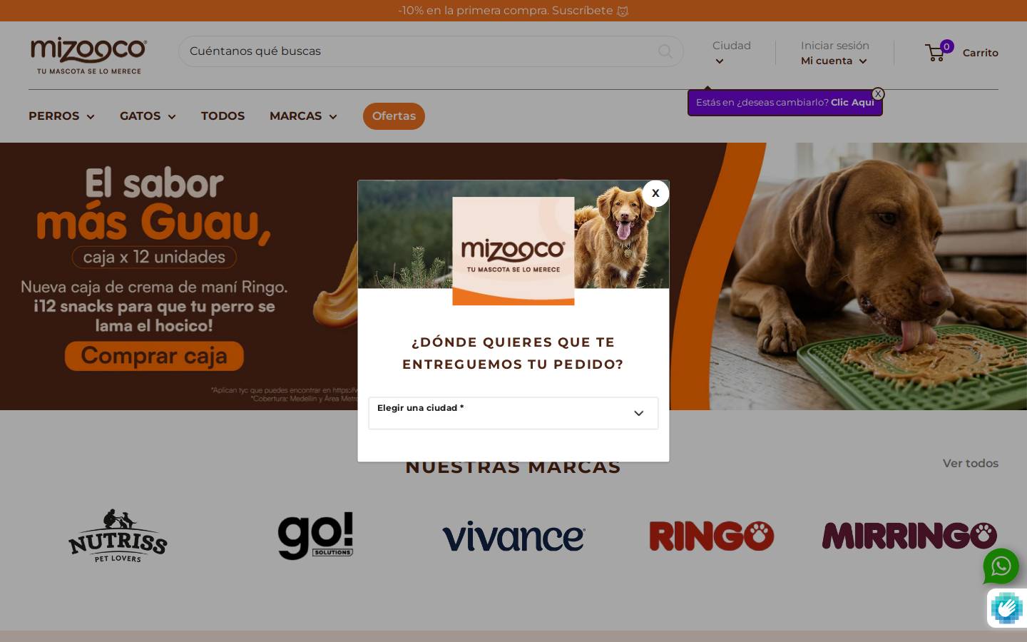 mizooco.com homepage screenshot