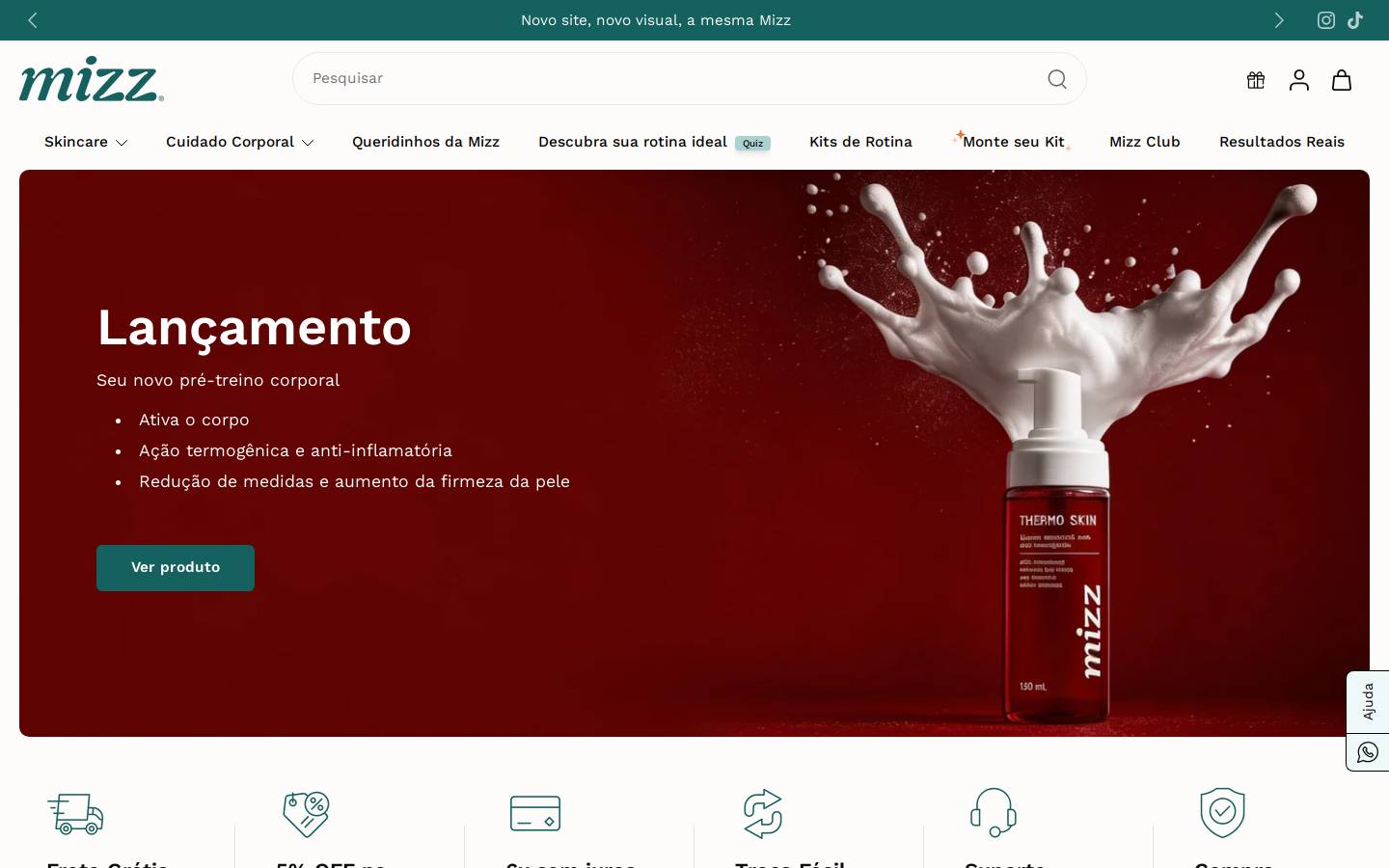 mizz.com.br homepage screenshot