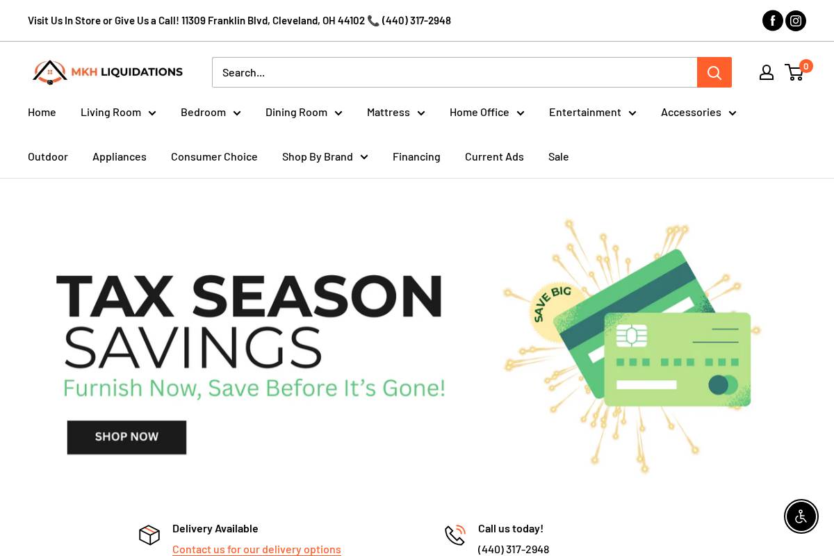 mkhliquidationandsurplus.com homepage screenshot