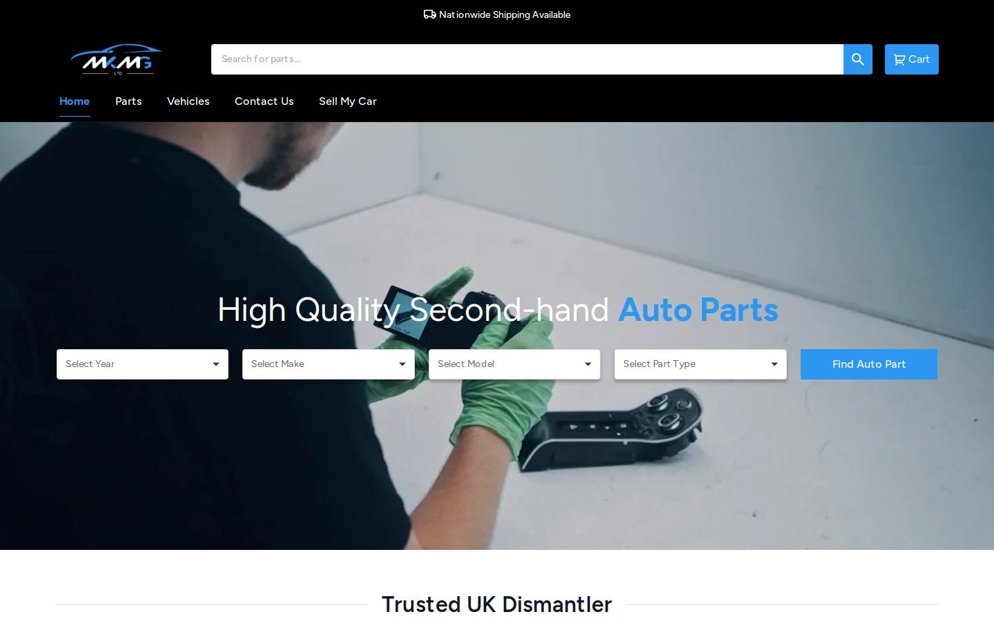 mkmg.co.uk homepage screenshot