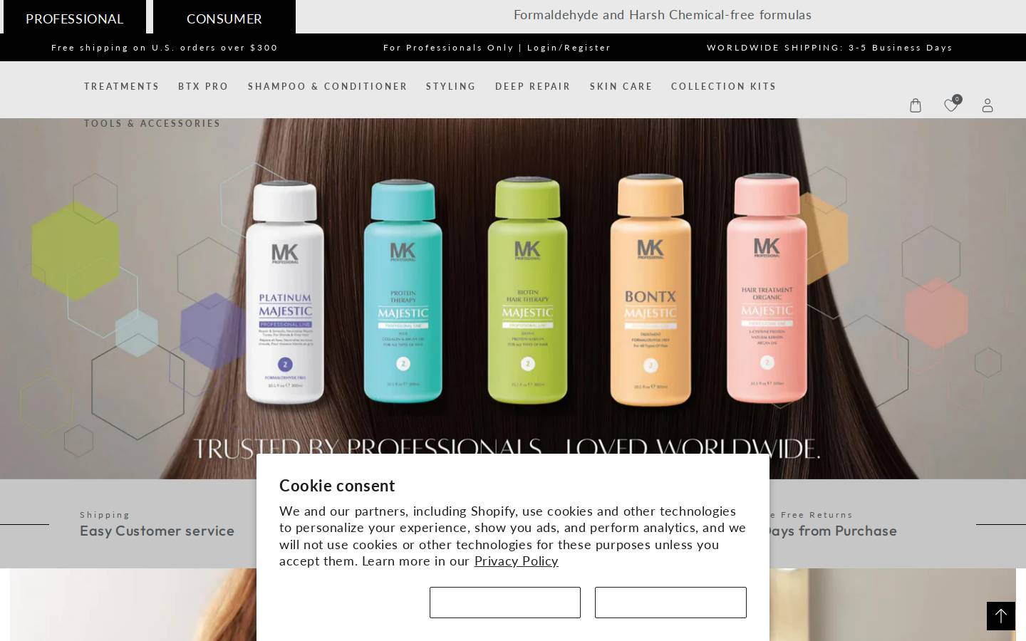 mkprofessionals.com homepage screenshot