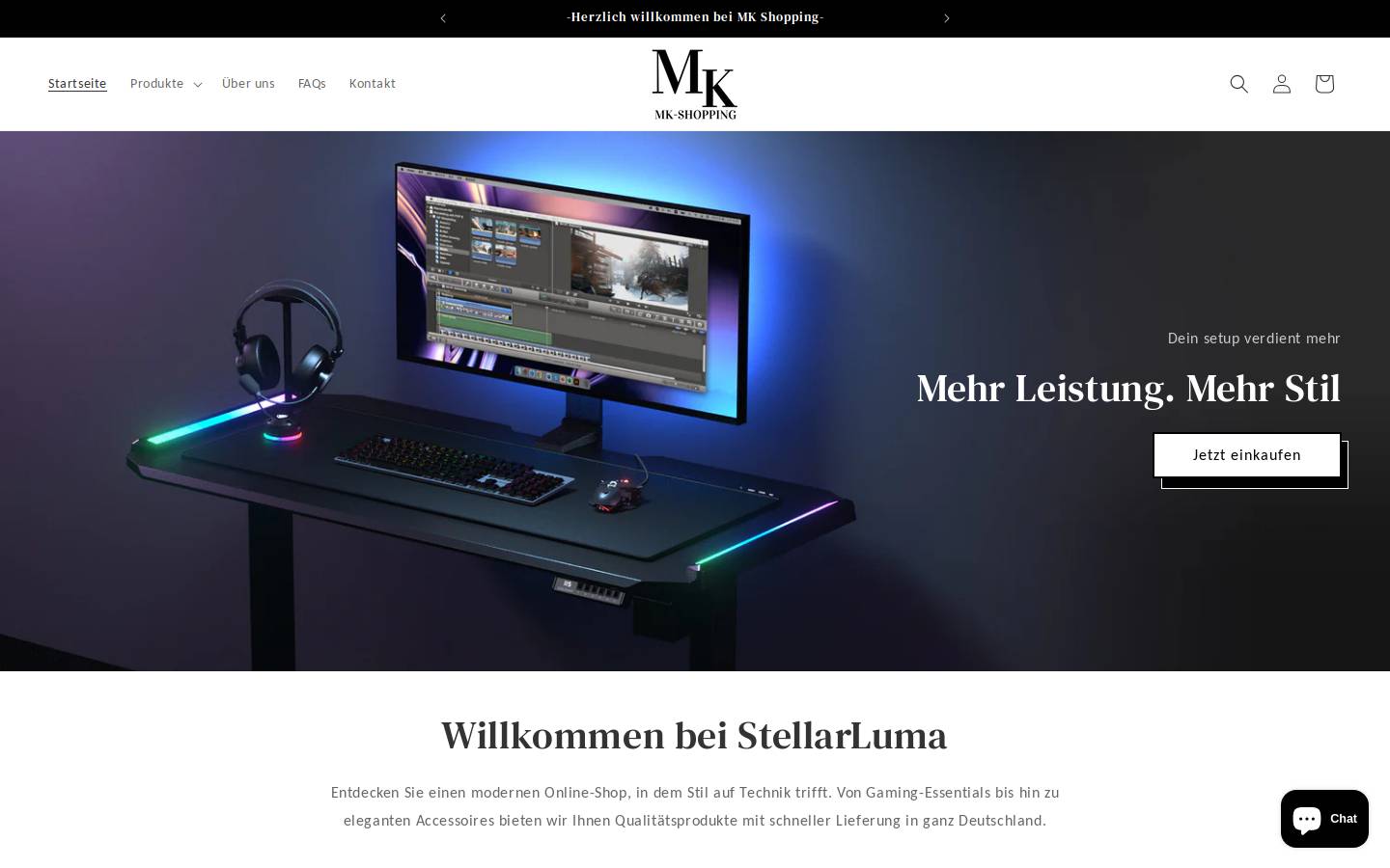 mkshopping.de homepage screenshot
