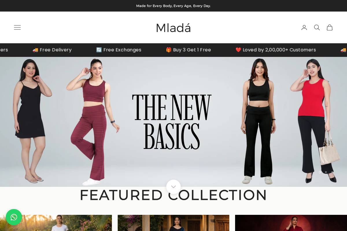 mlada.in homepage screenshot