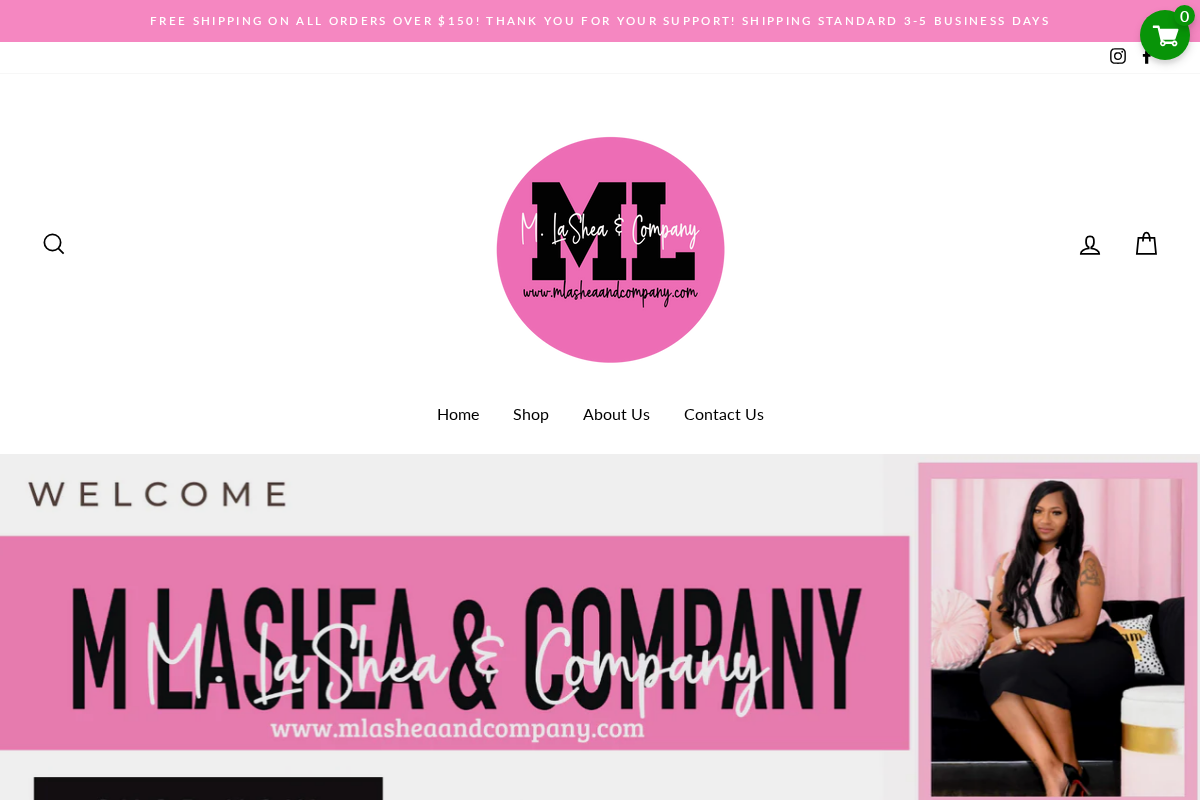 mlasheaandcompany.com homepage screenshot