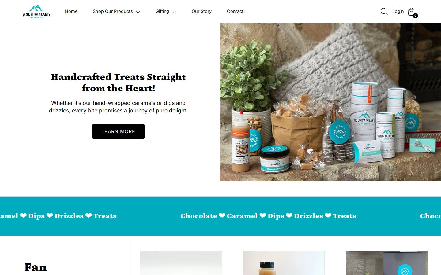 mlcaramel.com homepage screenshot